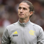 Filipe Luis, técnico do Flamengo, enfrentou Rodrigo Rodrigues, alvo do Coritiba (Foto: Reprodução/ESPN)