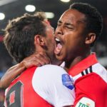 Igor Paixão, ex-Coritiba, comemorando gol pelo Feyenoord