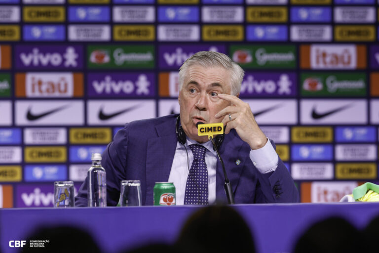 Carlo Ancelotti fala sobre cria do Coritiba (Foto: @rafaelribeirorio/CBF)