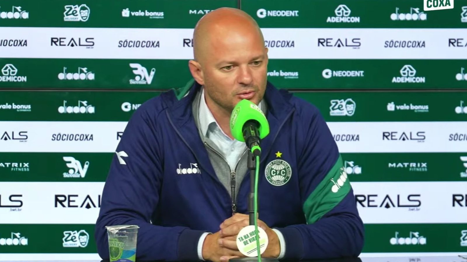 Coritiba não deve contratar mais na temporada (Foto: Reprodução/TV Coxa)