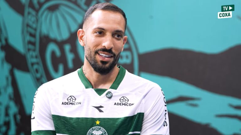 Coritiba anuncia novo atacante (Foto: Reprodução/TV Coxa)