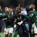 Confusão entre Coritiba x Goiás (Foto: Reprodução/Redes Sociais)
