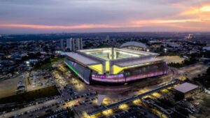 Veja onde assistir o Coritiba na Arena Pantanal - (Foto: Drone Daniel Meneses/Secom-MT)